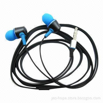 Flat cable mobile phone headsets